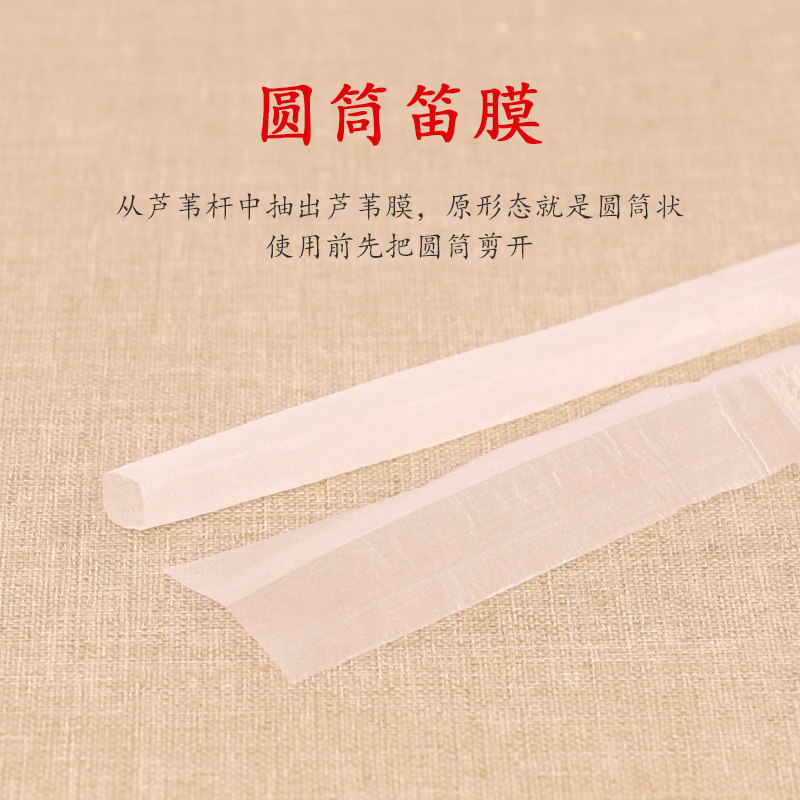 DM20龙飞盒装芦苇笛膜初学演奏C考级练习竹笛膜 笛膜1盒5片装