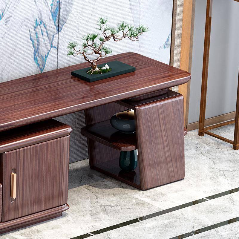 小实木电视柜茶几组合新中式现代简约伸缩卧室柜客户储可无品牌/