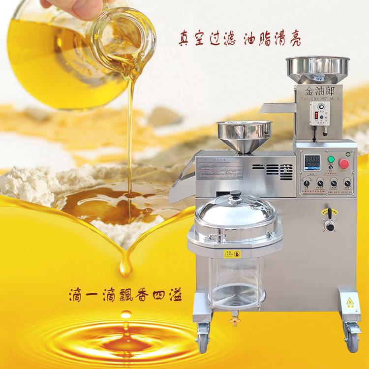 榨油机商业用全自动中型小型家用花生油炸油设备多功能螺旋榨油机
