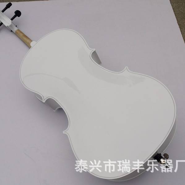 亮光哑光白色黑色大提琴初学者儿童成人练习大提琴彩色大提琴