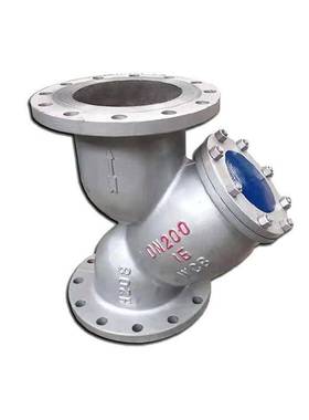 铸钢法兰Y型过滤器GL41H-16C不锈钢网子100目Flanged Y-strainer