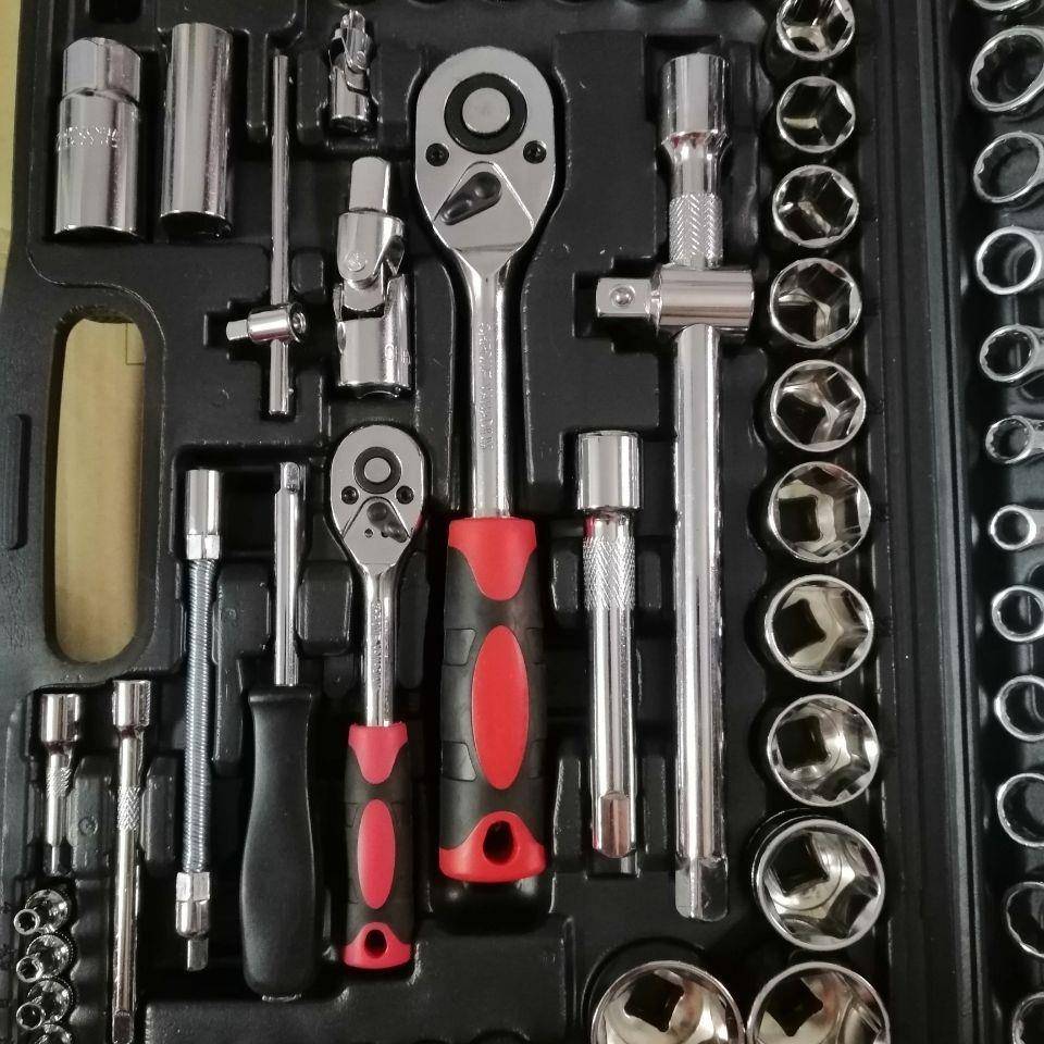 汽6车套筒维1件套装修683工具扳手套修筒组套汽工具61件套厂家直
