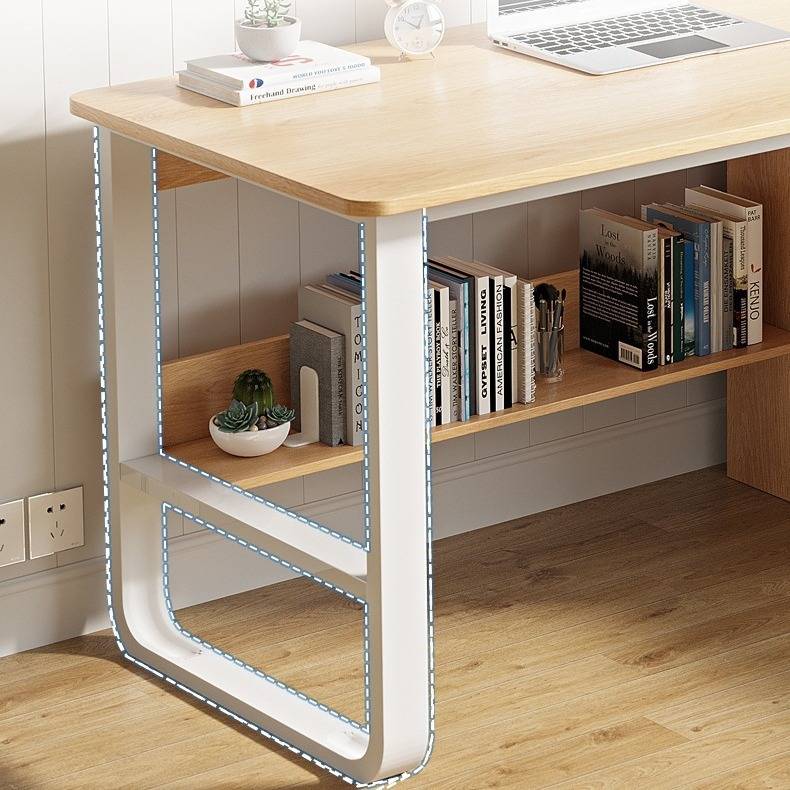 电脑桌台式家用简易办公桌现代简约带抽屉书桌女孩卧室学生写字桌