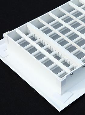 百层叶风口1QD-028000*150AB方S形风口单百叶送风风检修出口