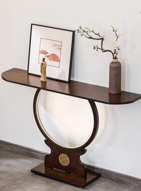 新中式玄关桌对子户正门关置物台端入景台靠玄墙装饰NXF柜极窄条