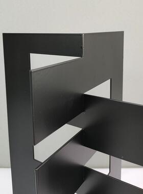 现厅代极桌简GXP白色金饰属立体镂空屏风几何摆件客样板房艺术面