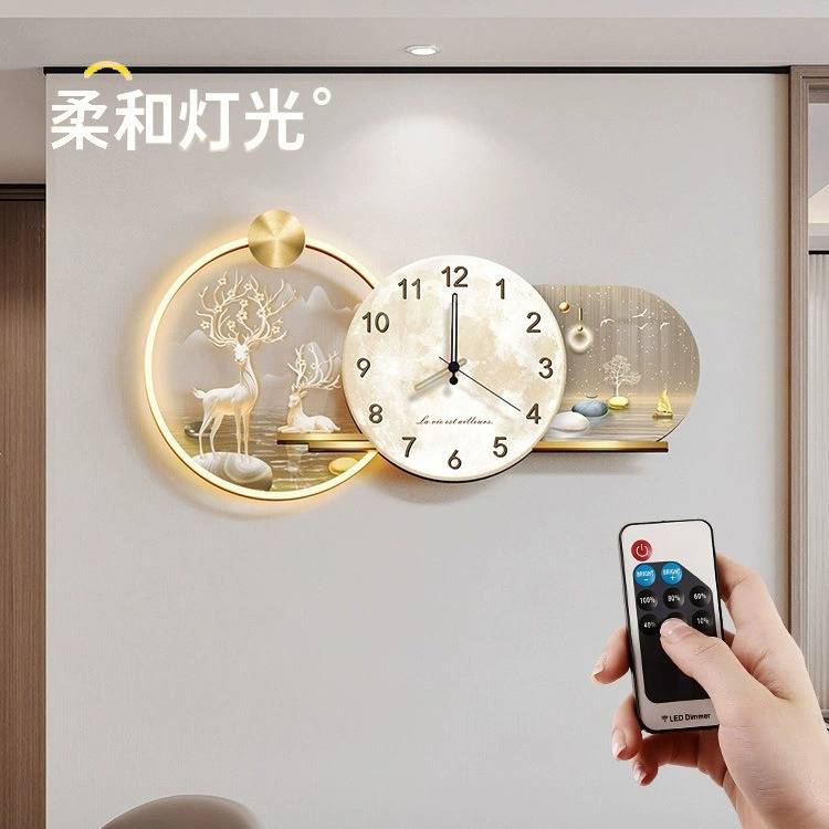 网红创意钟表挂钟客厅现代简约欧式轻奢家用时尚装饰挂墙静音时钟