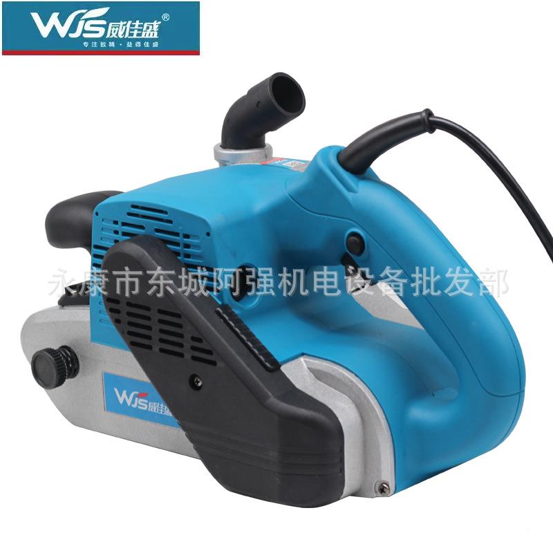 4寸大率功砂带机手提式砂光抛光MWZ板平打磨机机木工砂纸机