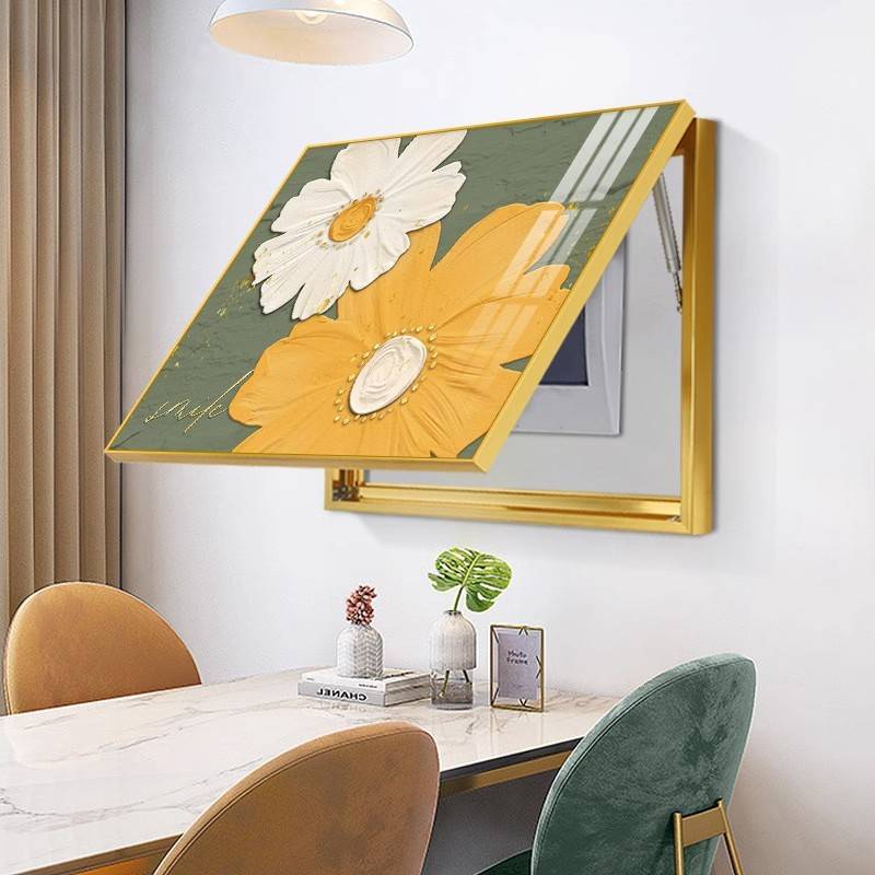 电表箱装饰画花卉壁画电表盒遮挡电闸箱现代简约配电箱遮挡挂画图片