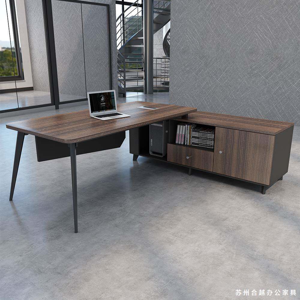 老板组经理办公桌简约主现代办公桌椅合单人管1.桌8米工作VZW位桌