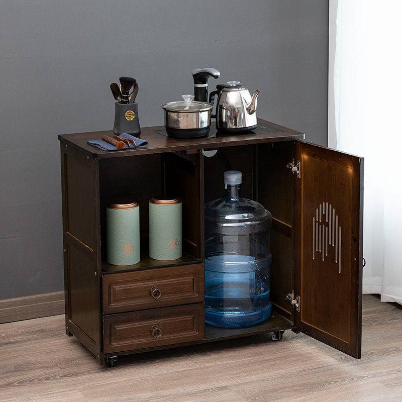 茶水柜家用移动茶车客厅茶水架茶台带门全自动茶吧机餐边柜茶桌柜