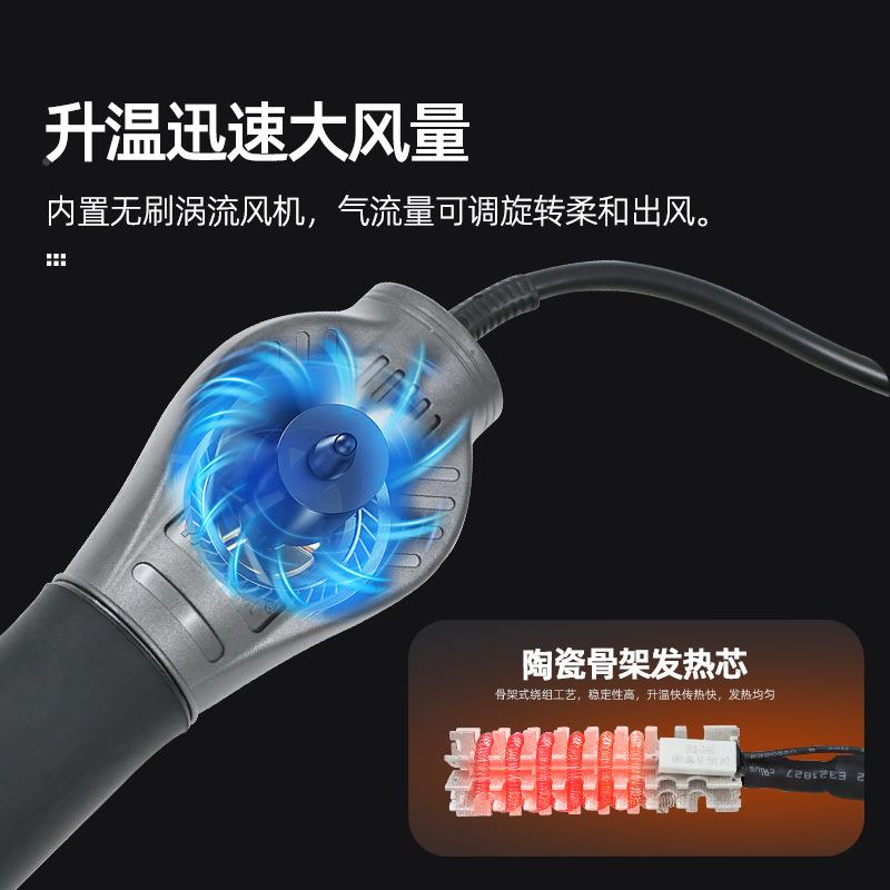 YAXU智/能大功率二合1一热风GTJ拆焊台N电烙铁580W精密C15C210C/2