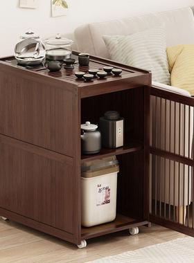 XLH沙发边几茶水柜家茶几泡茶一体茶桌边柜台烧水可移动茶用台小