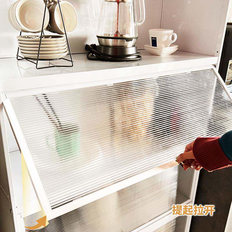 钢制厨翻门柜边柜置落物架0112地多层储物柜房多功能收纳上翻门餐