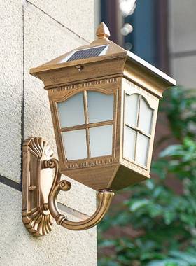 户古花园别墅防水家用墙角灯L外ED欧式复庭AYX院灯墙壁能灯太阳壁