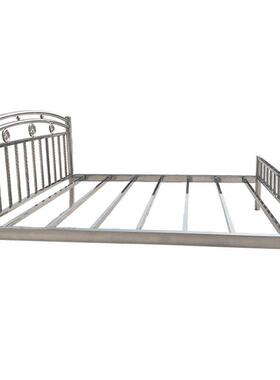 不质保20年加公寓床出AL-52823租房厚锈钢床双人床架202/3学04宿