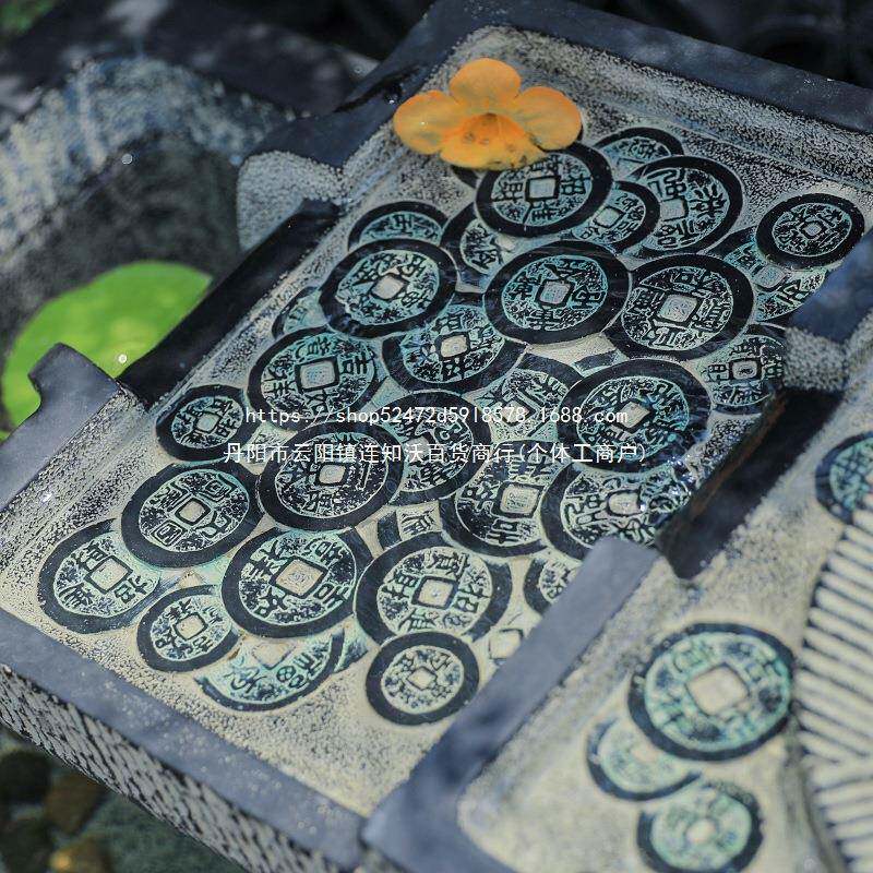 VMH客厅装饰流水摆件室内地庭户院造景中式落鱼树池喷泉水景大型