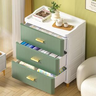屉式 纳柜家抽用多层收储物柜塑料五斗柜客厅置物柜室GBP落地床头