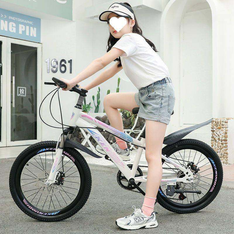 儿童自行车男女孩单车中大童学无品牌/生6--10-12-1震5岁变速减小