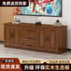 电视柜高款 组合柜小户型家用客厅一体靠墙现代简约卧室实木储物柜