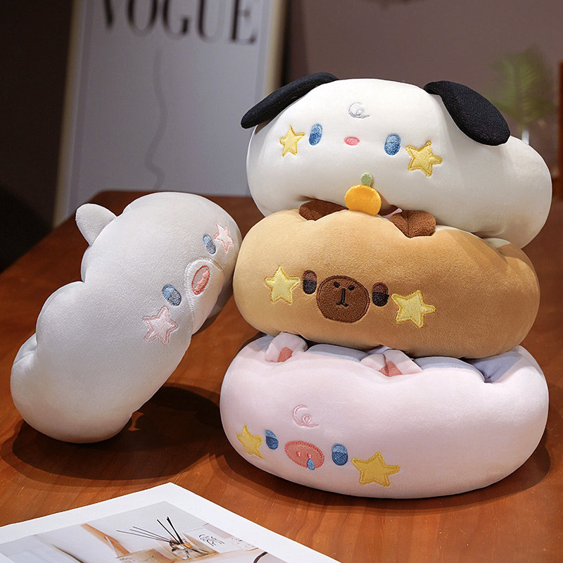 速发毛毛虫U型枕护颈枕旅脖飞机行枕睡觉神器车载便携u型枕头枕