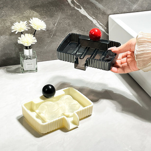 速发肥皂盒免打孔香皂盒沥水不托水卫生间香皂架肥皂室积架浴碟置