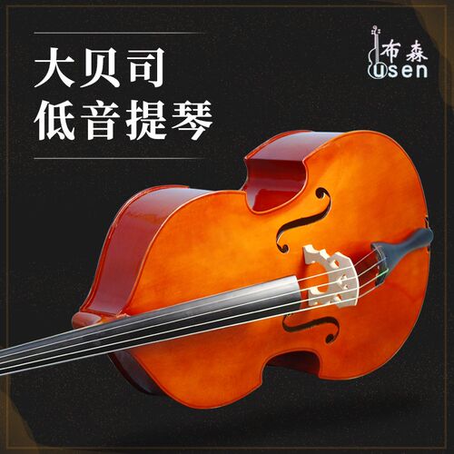 布森大贝司儿童成k人低音提琴倍大提琴低音初学考级演奏大贝司贝