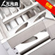 龙海森 厨房橱柜方管拉篮加厚z304不锈钢阻尼调味拉篮双层碗碟篮