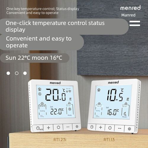 水地暖温控器智h能数显控制面板室内调节控制开关menred/曼瑞德
