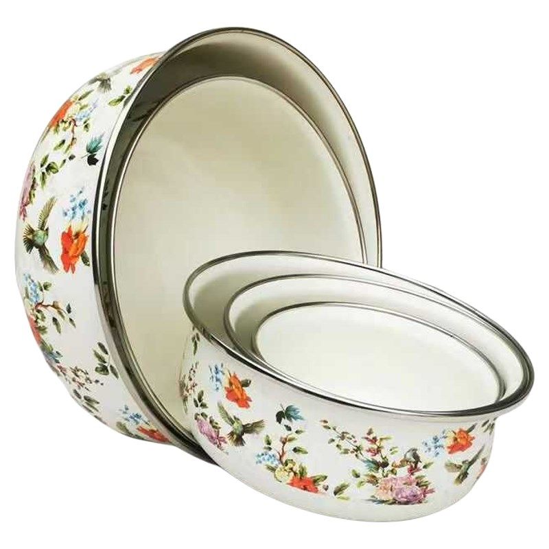 搪瓷盆带盖加i厚保鲜碗洗菜和面盆子厨房家用铁皮怀旧,餐饮具,盆,淘宝优惠券,粉丝福利购,淘宝优惠卷