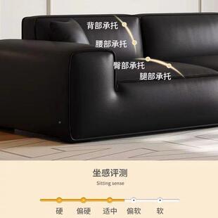 大黑牛发意式简约代客厅豆腐无品牌/块沙直排乳寓胶休息沙发公出