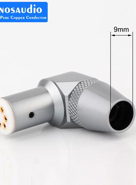 Mon1osaudioDI9镀金弯头唱臂头信号线黑胶LP唱机GYQC五针芯母插针