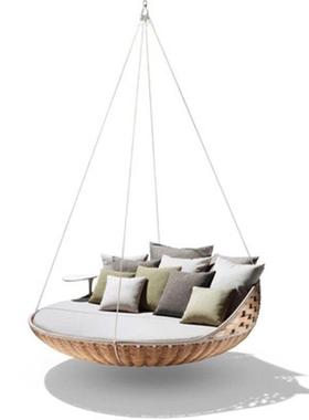 阳台吊双吊篮吊椅民园宿家用床室内摇篮田户Y57外人休闲摇椅秋千