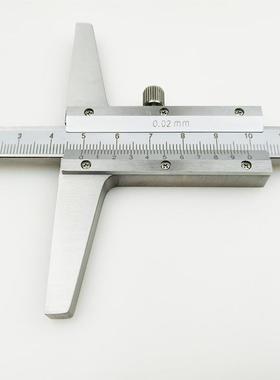 2桂林游标深度尺0-50-200-30-500mm10.PBW0精密测0量精准不锈钢