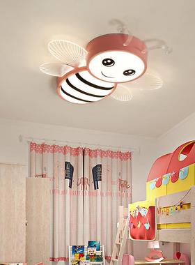 热销儿意童男卡通吸顶灯011创个性温馨孩女孩蜜蜂卧室led11灯0V