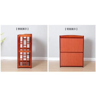 楠竹仿古书架中式 F756S56S易书柜厅落地简创意组合置物储架实木客