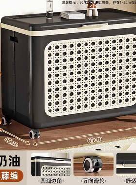 ?严选服玩具书本储物柜塑料带盖折收CYU纳箱家物用爆品衣衣叠整理