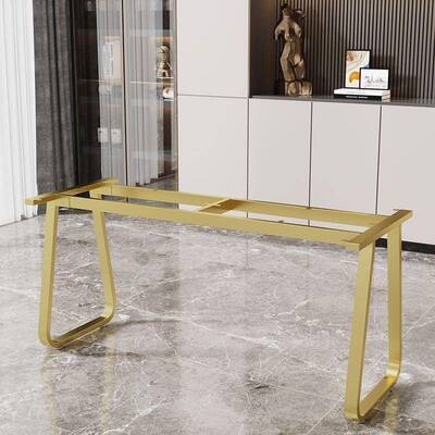 腿铁EUX艺支桌架瓷岩板实木大板属桌架大理金石餐桌脚砖铁艺简约