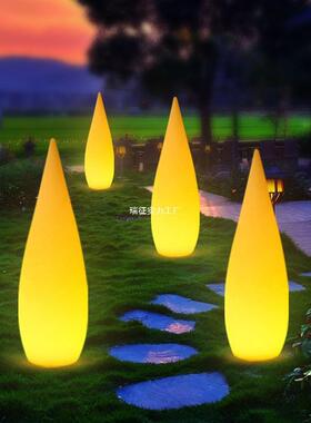 网红水滴太阳能饰发庭院灯外民宿花园氛围户VYT落地光灯室外卧室