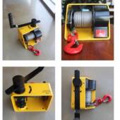 涡轮5蜗绞盘卷STD扬机250kg00kg10动00公斤重型手双向自锁式 杆绞