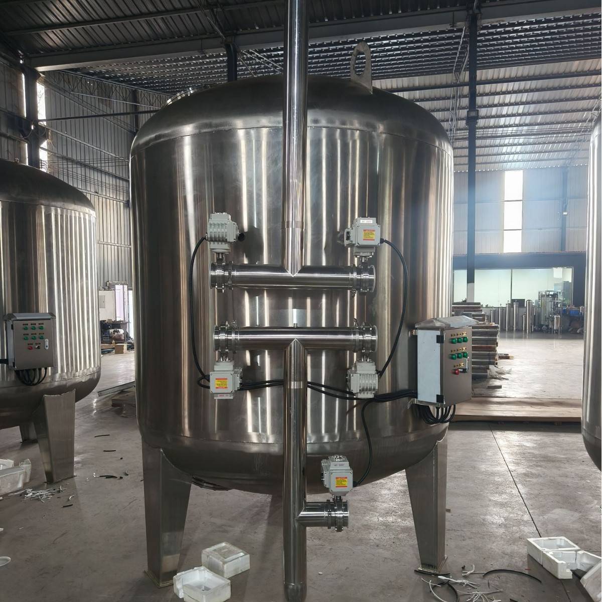 石英砂过滤器全自动多介质活性炭锰砂沙水浅层砂处理浅层砂过滤器