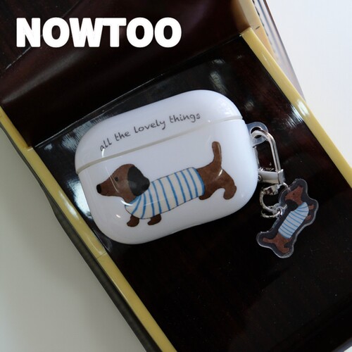 NOWTOO原创韩系ins风腊肠狗挂件airpods4耳机壳