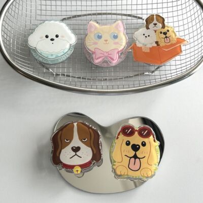 NOWTOO@韩系ins小狗小猫可爱强力磁吸支架苹果华为三星通用