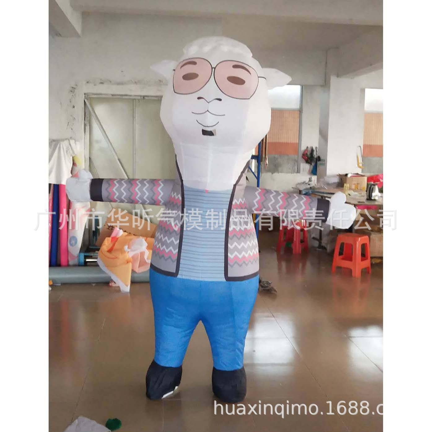 销厂家直 充气告广HCC-100气模 广人偶充气卡告通企业形象模型出