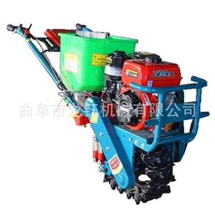 中型粮食播种机 小麦汽油条播机 多功能双行玉米播种机