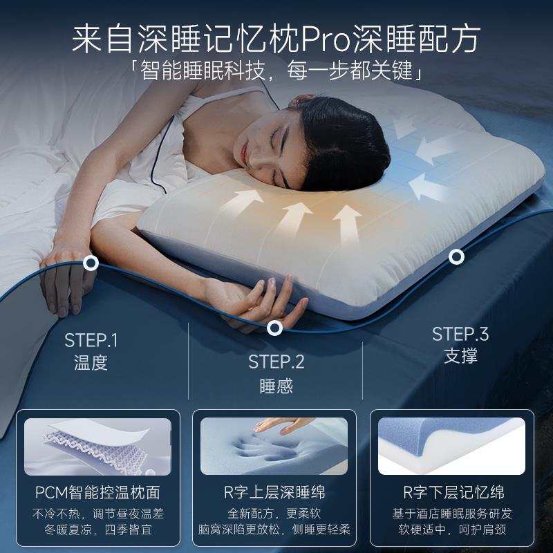 深睡枕Pro记忆枕护颈枕成人枕头套和枕芯一套夏季睡眠枕