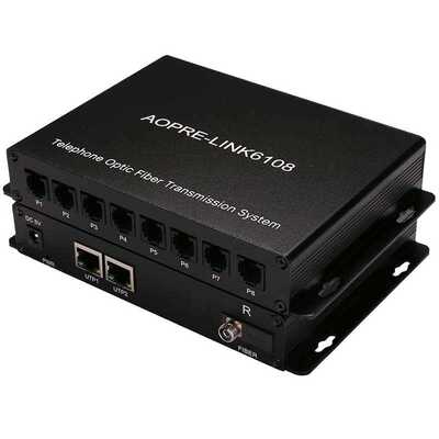 AOPRE-LINK6108(欧柏互联)商用级8路电话+2路百兆网络PCM语音