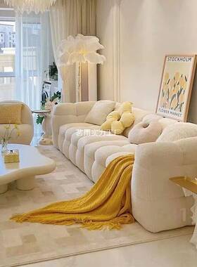 Tal布艺沙发客厅简约现代轻奢极简网红款法式奶油风格boba棉花糖