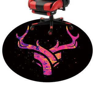 【两件起售】圆形地垫椅子垫红色电脑椅垫电竞发烧友专用
