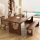 实木书桌简约现代小户型家用长方形吃饭桌餐厅客厅大长书桌工作台